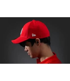 NEW ERA Casquette NY 39Thirty Rouge -Arrêt. Aller. Chapeau. 39thirty ny rougeNew20Era2039Thirty20rouge