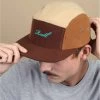 Reell 5 Panel Polar Multi Brown -Arrêt. Aller. Chapeau. 5 panel polar multi brown