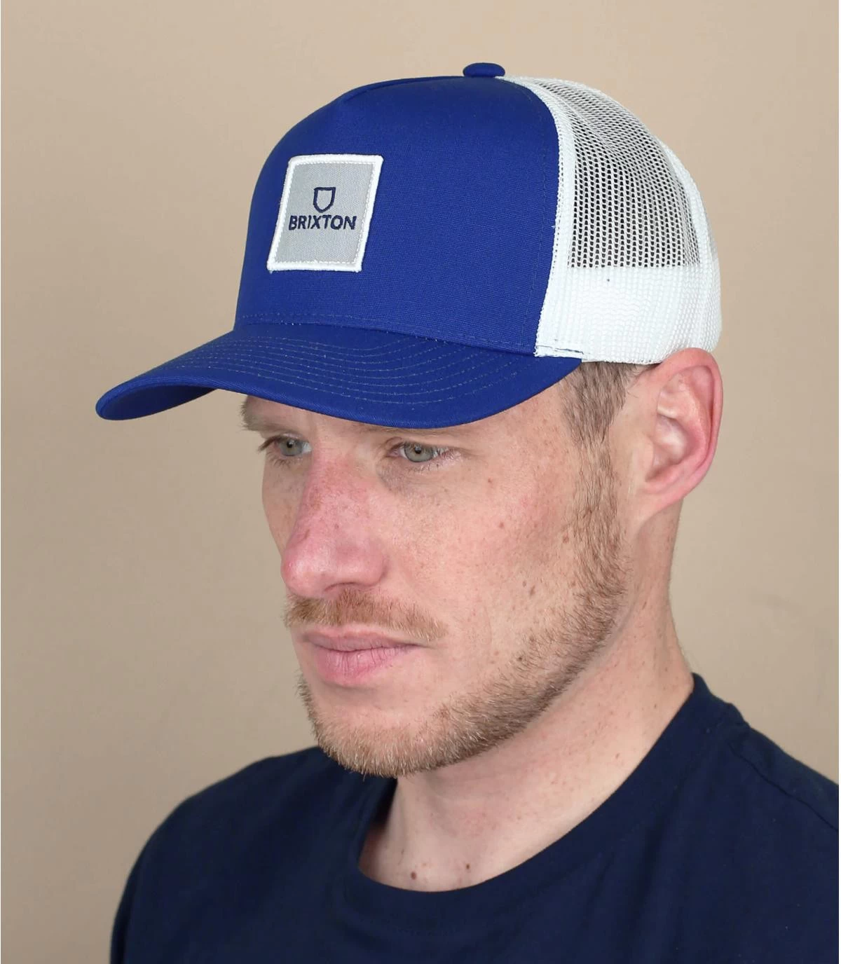 Brixton Alpha Block X Navy White 3 Brixton Alpha Block X Navy White