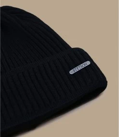 Stetson Beanie Merino Wool Black -Arrêt. Aller. Chapeau. beanie merino wool black 1
