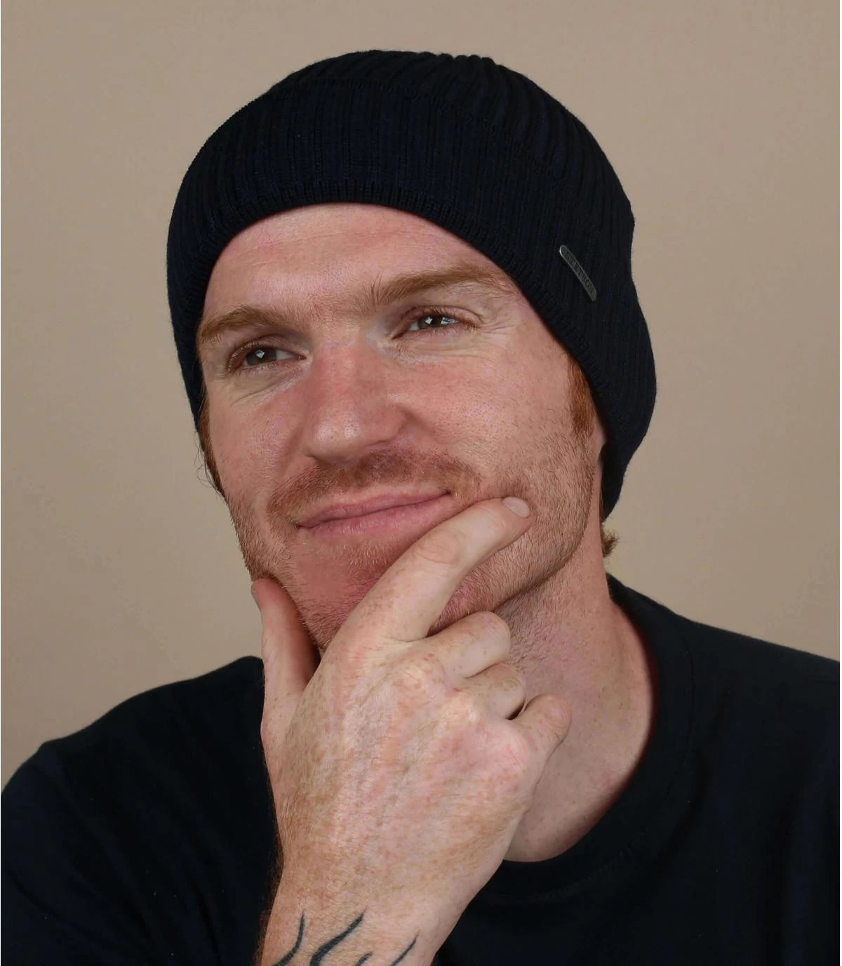 Stetson Beanie Merino Wool Navy 3 Stetson Beanie Merino Wool Navy