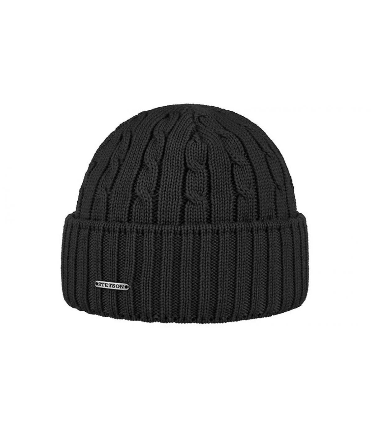 Stetson Beanie Wool Black 4 Stetson Beanie Wool Black – Image 2