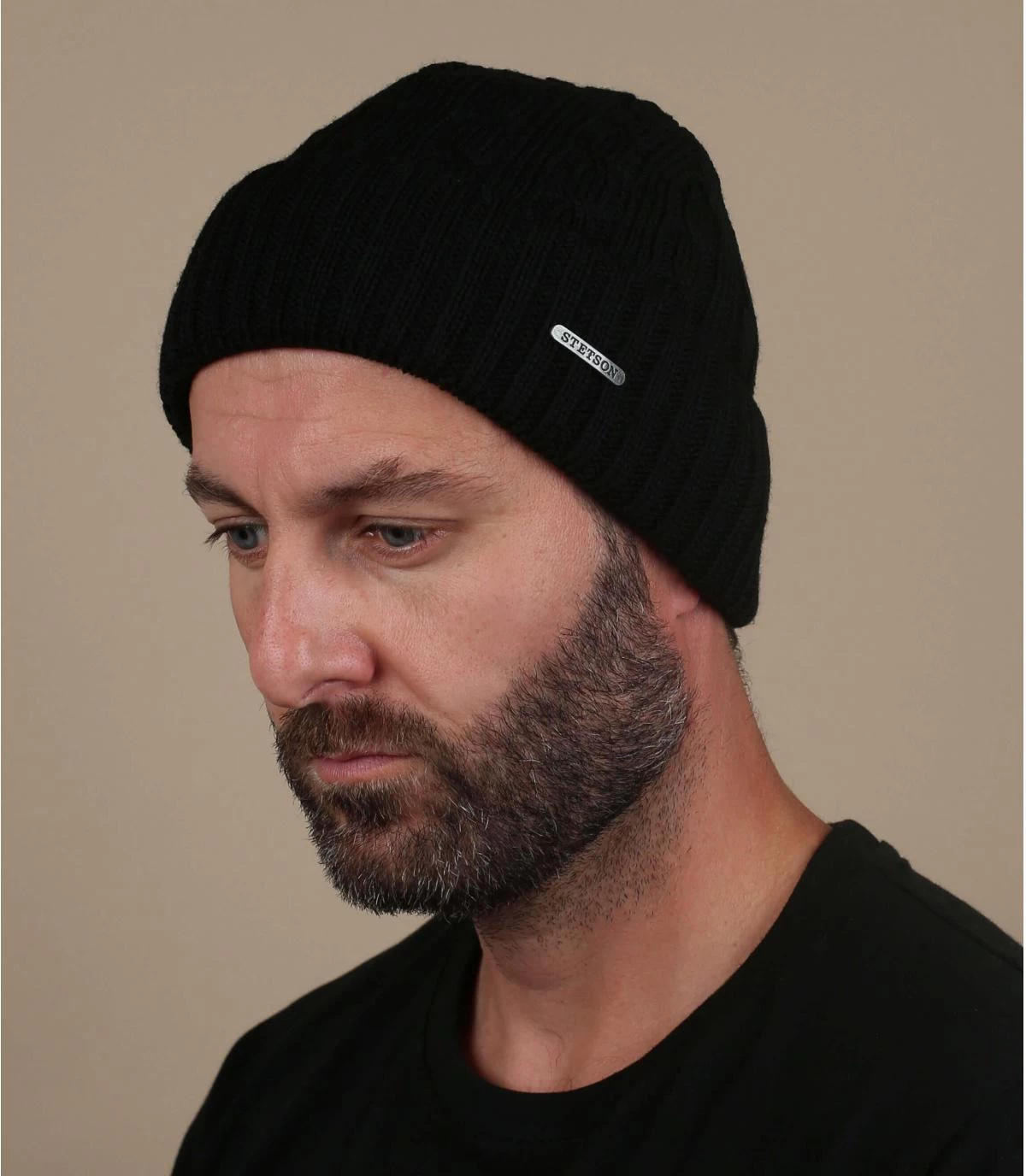 Stetson Beanie Wool Black 3 Stetson Beanie Wool Black