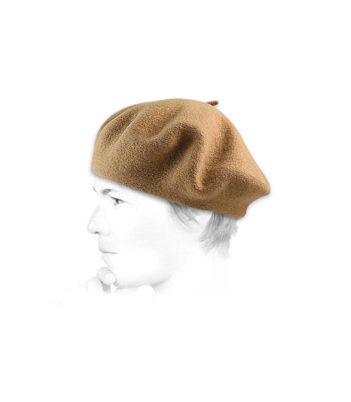Beret Classique Camel 4 Beret Classique Camel – Image 2