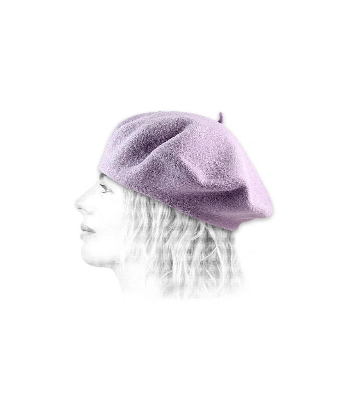 Beret Classique Violet 4 Beret Classique Violet – Image 2