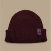 Bonnet Ahoy Burgundy Purple. Eco & Fabriqué En France -Arrêt. Aller. Chapeau. bonnet ahoy burgundy purple eco fabrique en france