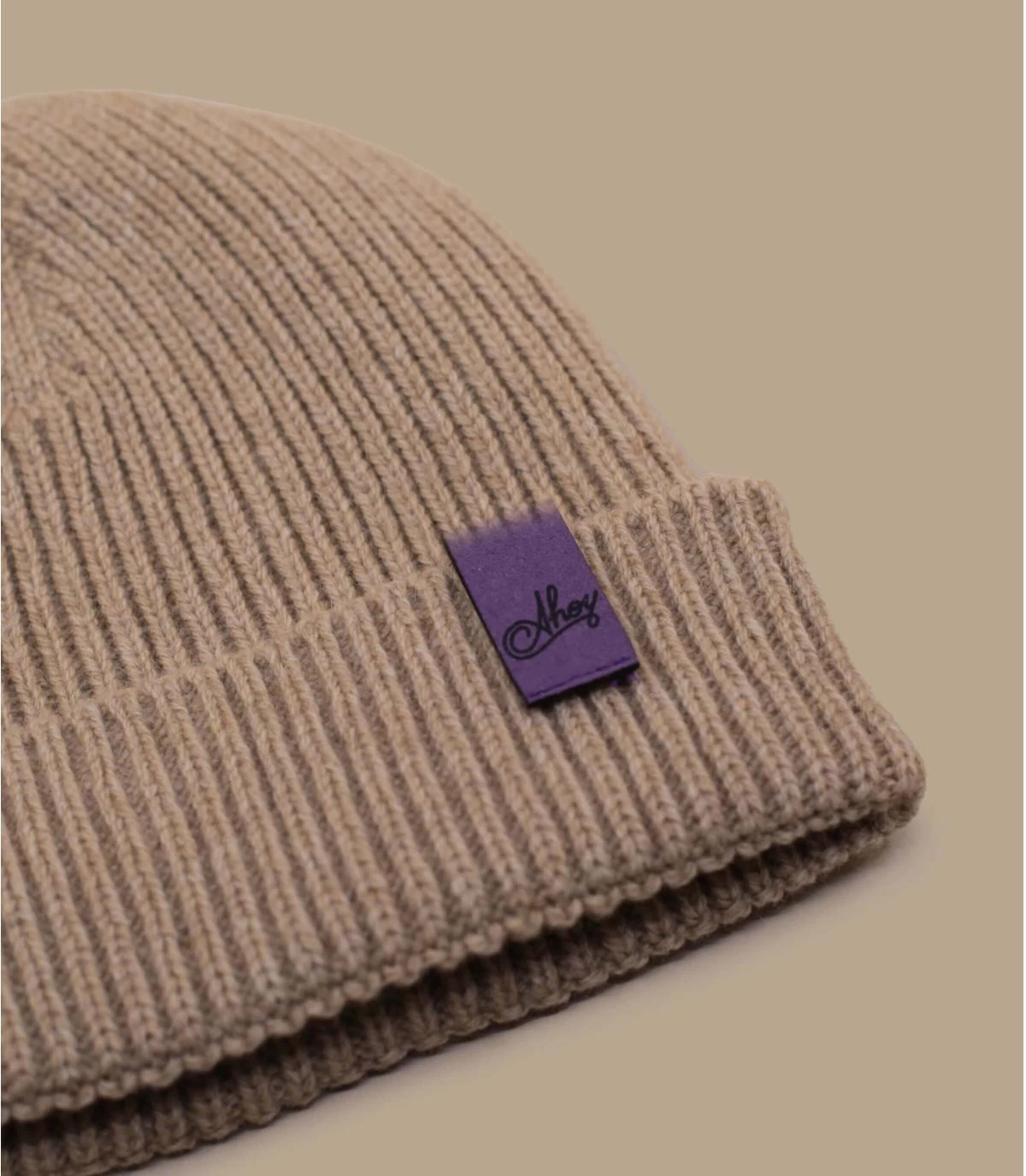 Bonnet Ahoy Camel Purple. Eco & Fabriqué En France 4 Bonnet Ahoy Camel Purple. Eco & Fabriqué En France – Image 2