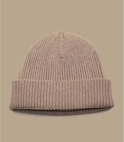 Bonnet Fabriqué En France Laine Recyclée Camel -Arrêt. Aller. Chapeau. bonnet fabrique en france laine recyclee camel 1