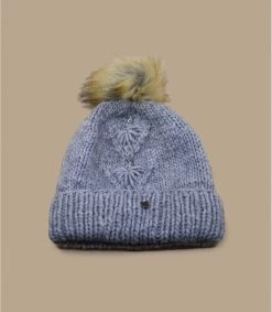 Seeberger Bonnet Pompon Strass Gris -Arrêt. Aller. Chapeau. bonnet pompon strass gris 1