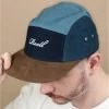 Reell Casquette 5 Panel Multi Denim -Arrêt. Aller. Chapeau. casquette 5 panel multi denim