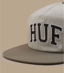 HUF Casquette Arch Logo Snapback Cream -Arrêt. Aller. Chapeau. casquette arch logo snapback cream 2