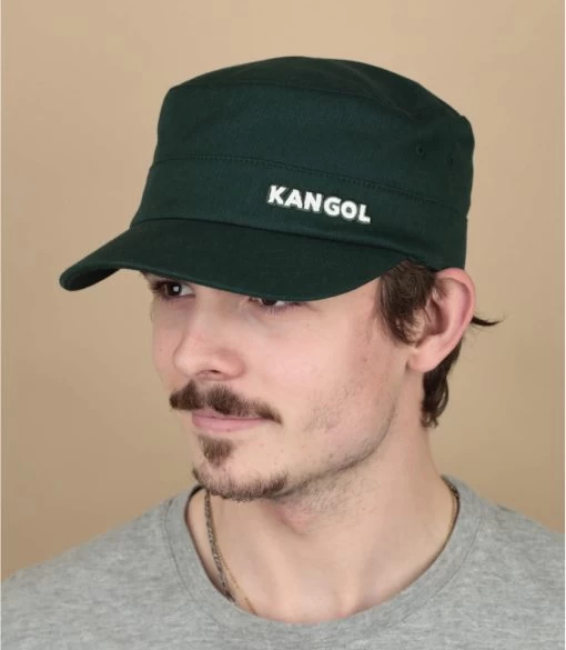 Kangol Casquette Cotton Twill Army Pine 3 Kangol Casquette Cotton Twill Army Pine -Arrêt. Aller. Chapeau. casquette cotton twill army pine