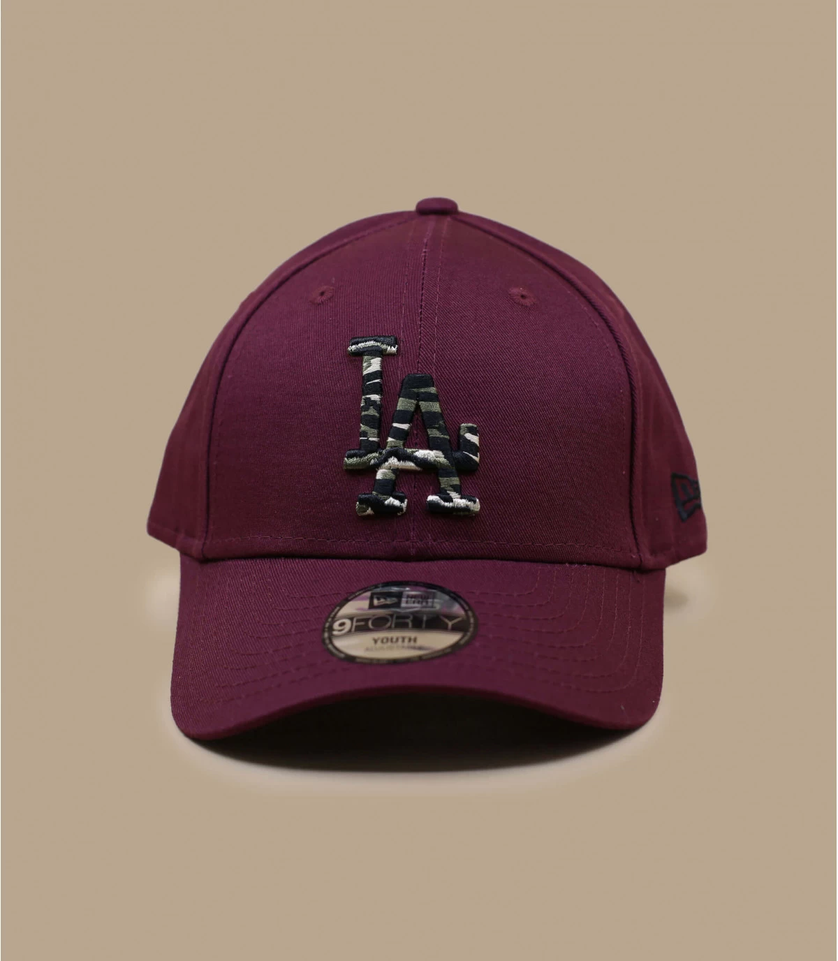 NEW ERA Casquette Kids Wild Camo 940 LA Maroon 4 NEW ERA Casquette Kids Wild Camo 940 LA Maroon – Image 2