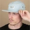 Casquette Stripe 5 Panel Blue -Arrêt. Aller. Chapeau. casquette stripe 5 panel blue