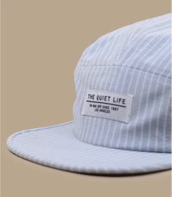 Casquette Stripe 5 Panel Blue -Arrêt. Aller. Chapeau. casquette stripe 5 panel blue 2