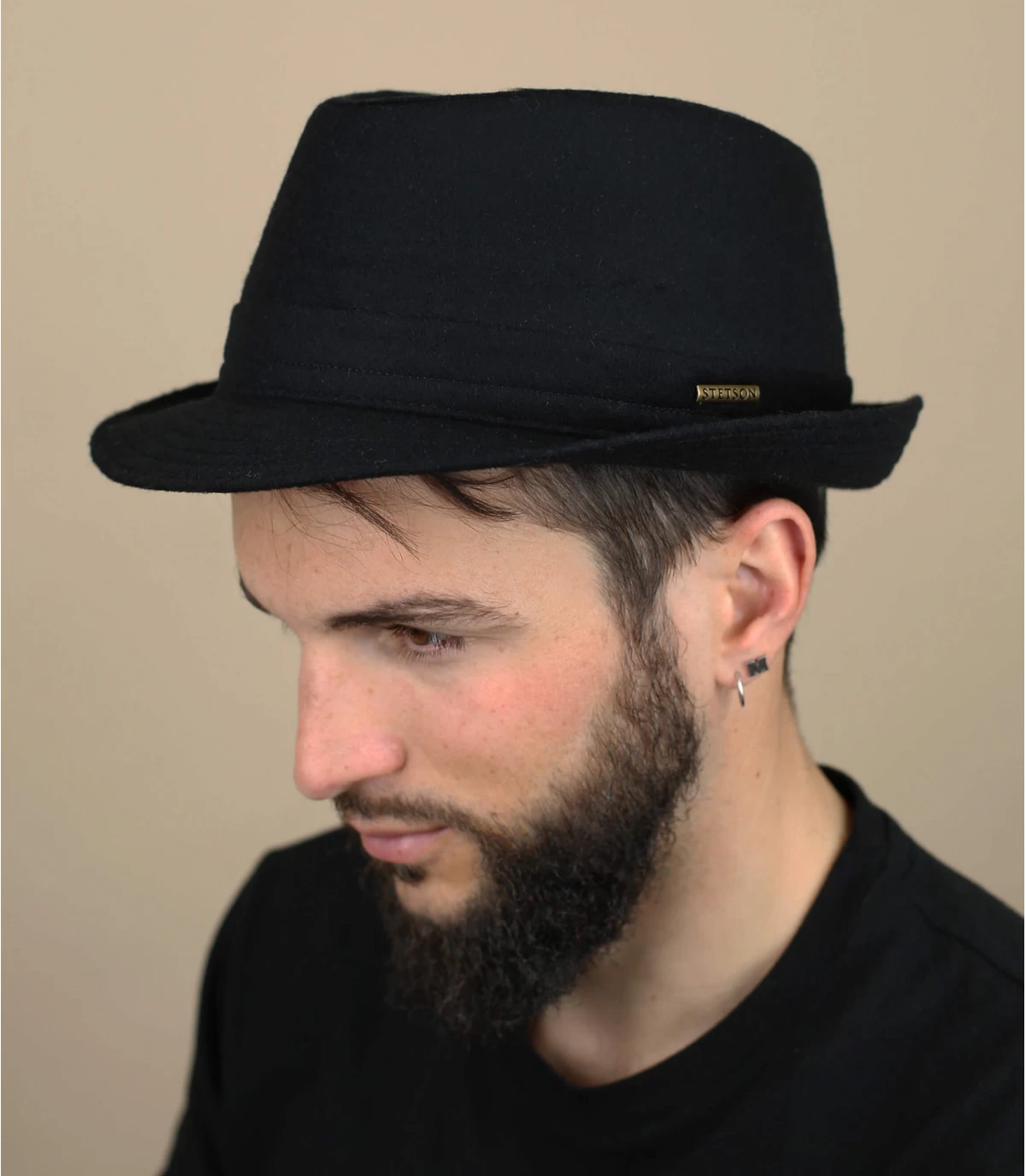 Stetson Chapeau Benavides Wool Noir 3 Stetson Chapeau Benavides Wool Noir
