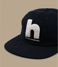 HUF Chenille Patch 6 Panel Black -Arrêt. Aller. Chapeau. chenille patch 6 panel black 2
