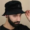 Kangol Cord Bucket Black -Arrêt. Aller. Chapeau. cord bucket black