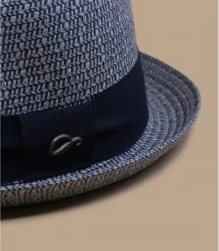 Diamond Bleu -Arrêt. Aller. Chapeau. diamond bleuchapeau20paille20bleu