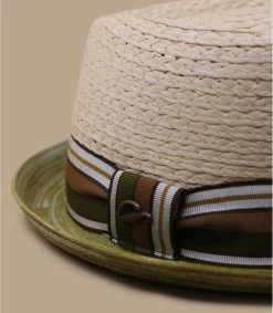 Diamond Raffia Green -Arrêt. Aller. Chapeau. diamond raffia green 3