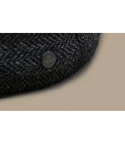 Driver Cap Herringbone Grey 7 Driver Cap Herringbone Grey -Arrêt. Aller. Chapeau. driver cap herringbone greyberet20gris20laine