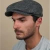 Driver Cap Herringbone Grey 1 Driver Cap Herringbone Grey -Arrêt. Aller. Chapeau. driver cap herringbone greyberet20gris20laine20Driver20Cap20Herringbone20grey