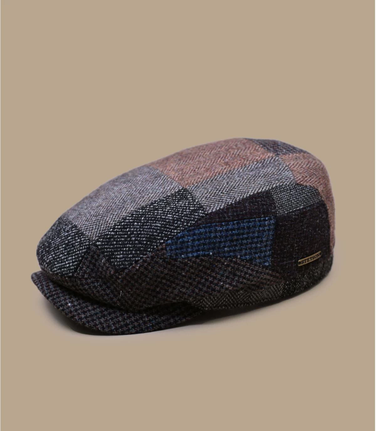Stetson Driver Cap Patchwork Brown Mix 3 Stetson Driver Cap Patchwork Brown Mix