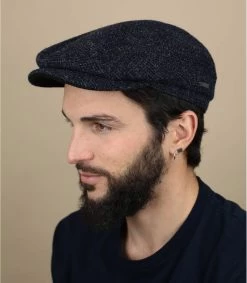 Stetson Driver Cap Wool Blue