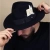 Stetson Fedora Woolfelt Black 2 Stetson Fedora Woolfelt Black -Arrêt. Aller. Chapeau. fedora woolfelt black
