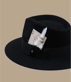 Stetson Fedora Woolfelt Black 10 Stetson Fedora Woolfelt Black -Arrêt. Aller. Chapeau. fedora woolfelt black 2