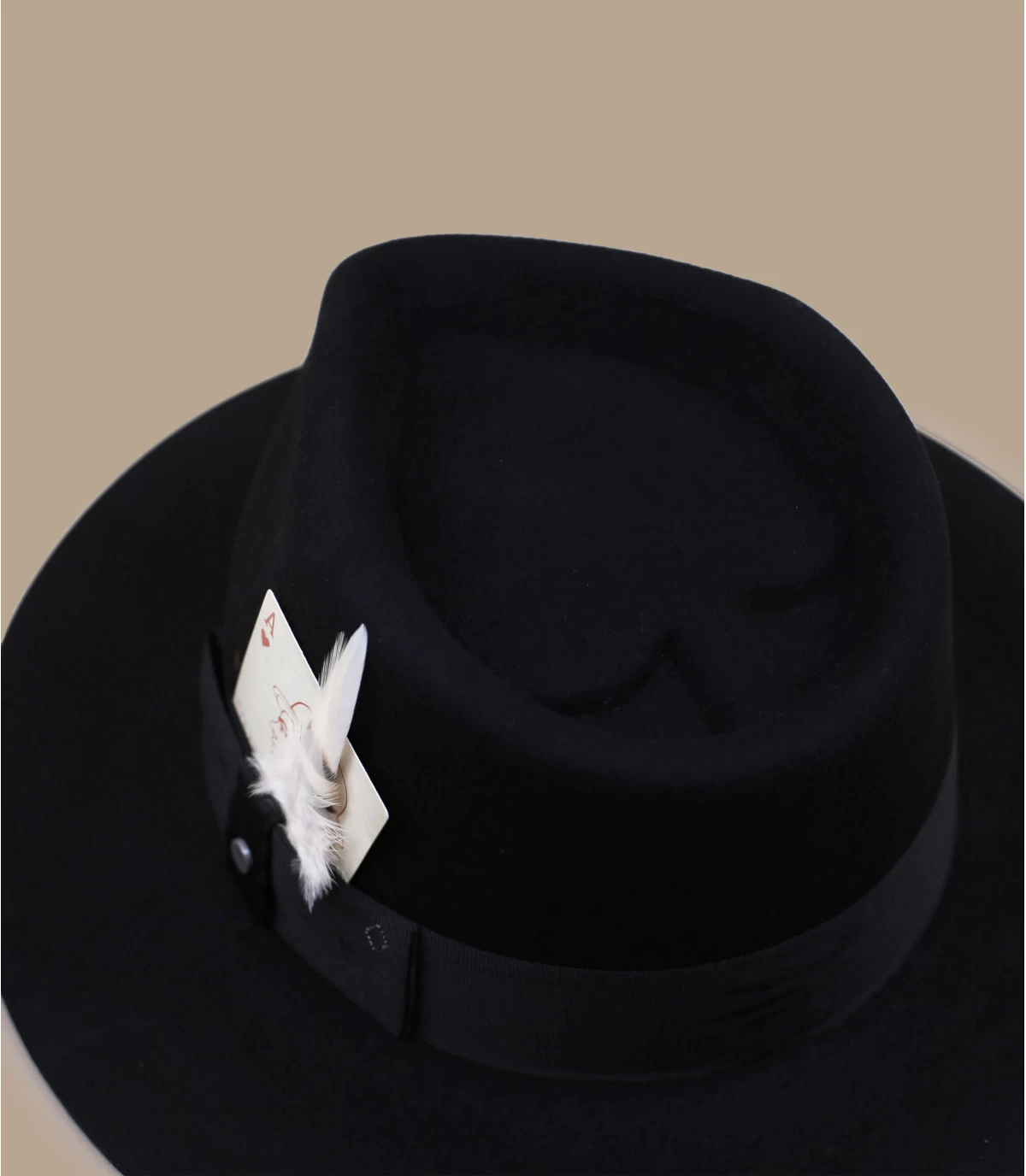 Stetson Fedora Woolfelt Black 6 Stetson Fedora Woolfelt Black – Image 4