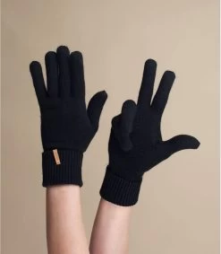 Arrêt. Aller. Chapeau. 60 Barts Fine Knitted Gloves Black
