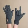 Barts Fine Knitted Gloves Dark Heather -Arrêt. Aller. Chapeau. fine knitted gloves dark heatherGants20femme20gris20Fine20knitted20gloves20dark20heather