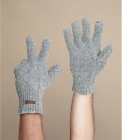Arrêt. Aller. Chapeau. 50 Barts Haakon Gloves Heather Grey