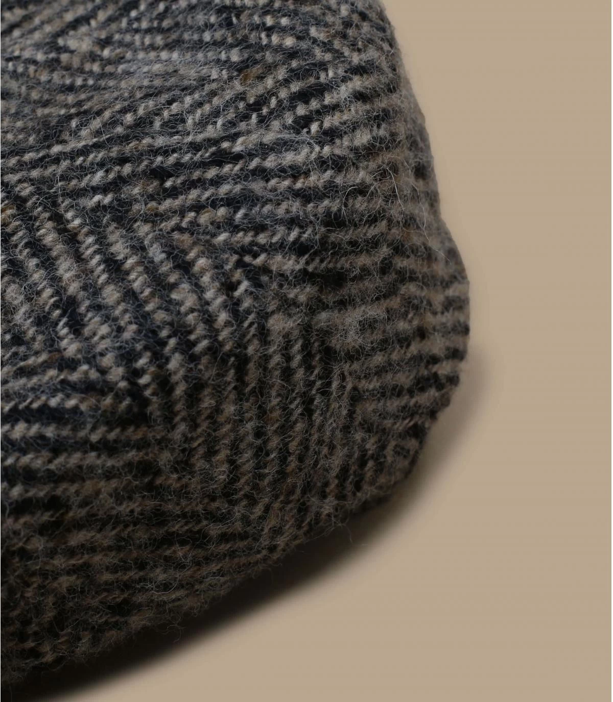 Stetson Hatteras Herringbone Beige Black 4 Stetson Hatteras Herringbone Beige Black – Image 2