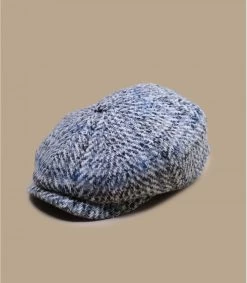 Stetson Hatteras Virgin Wool Herringbone Grey Beige -Arrêt. Aller. Chapeau. hatteras virgin wool herringbone grey beige 1