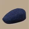 Stetson Ivy Cap Virgin Wool Blue Herringbone -Arrêt. Aller. Chapeau. ivy cap virgin wool blue herringbone