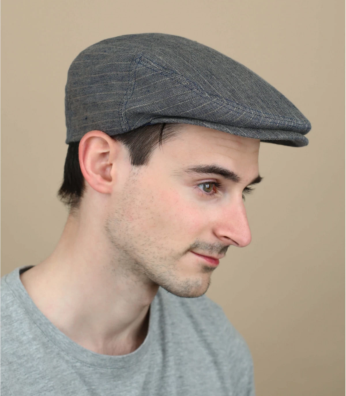 Stetson Kent Cotton Linen Blue Strips 3 Stetson Kent Cotton Linen Blue Strips