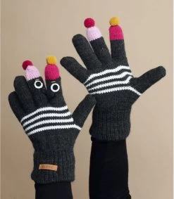 Arrêt. Aller. Chapeau. 54 Barts Kids Puppet Gloves Dark Heather