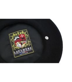 L'authentique Beret Basque Noir -Arrêt. Aller. Chapeau. l authentique beret basque noirHeritage20par20Laulhere20Beret20traditionnel20francais20homm