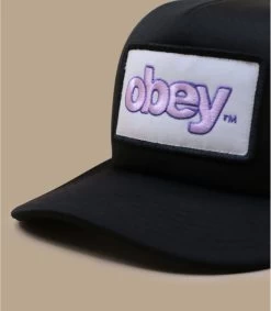 OBEY Marked Trucker Black -Arrêt. Aller. Chapeau. marked trucker black 2