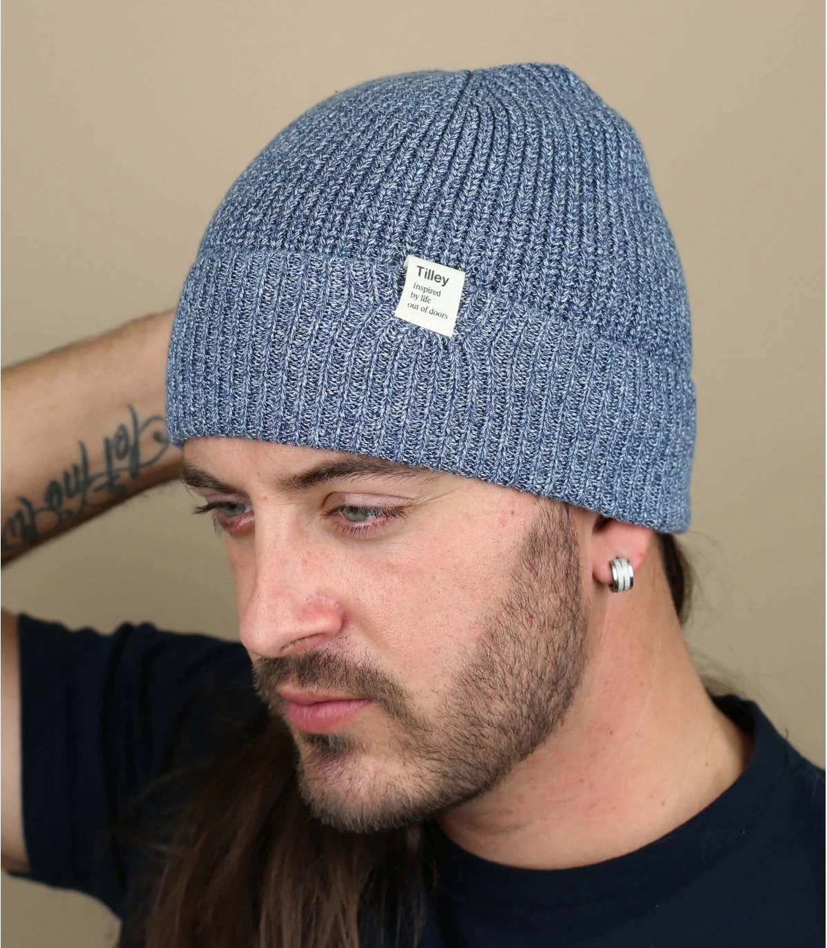 Tilley Marl Beanie Black Grey 3 Tilley Marl Beanie Black Grey