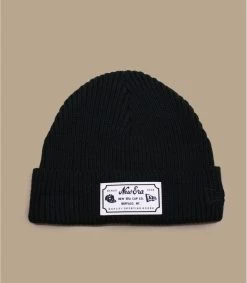 NEW ERA NE Patch Short Cuff Beanie Black -Arrêt. Aller. Chapeau. ne patch short cuff beanie black 1