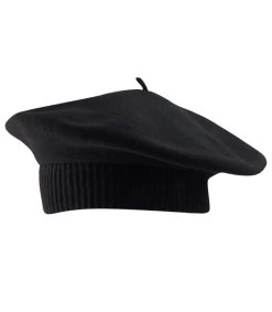 Parisienne Noir -Arrêt. Aller. Chapeau. parisienne noirBeret20parisien20noir