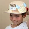 Patchwork 5 Panel -Arrêt. Aller. Chapeau. patchwork 5 panel