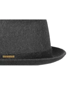 Stetson Pork Pie Baltimore Wool Grey -Arrêt. Aller. Chapeau. pork pie baltimore wool greypork20pie20gris20laine20Stetson
