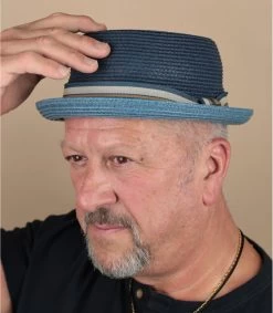 Stetson Pork Pie Toyo Blue