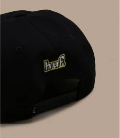 HUF Roasted Unstructured Snpaback Black 9 HUF Roasted Unstructured Snpaback Black -Arrêt. Aller. Chapeau. roasted unstructured snpaback black 3