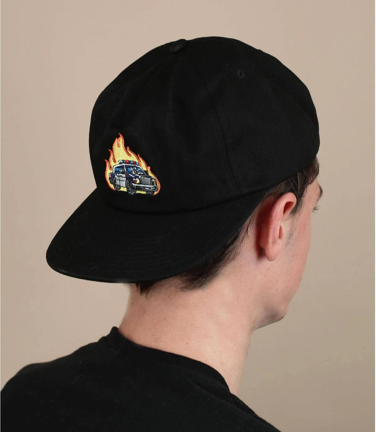 HUF Roasted Unstructured Snpaback Black 3 HUF Roasted Unstructured Snpaback Black