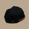 Seal Black 1 Seal Black -Arrêt. Aller. Chapeau. seal blackbonnet20docker20noir20cuir20Seal20black